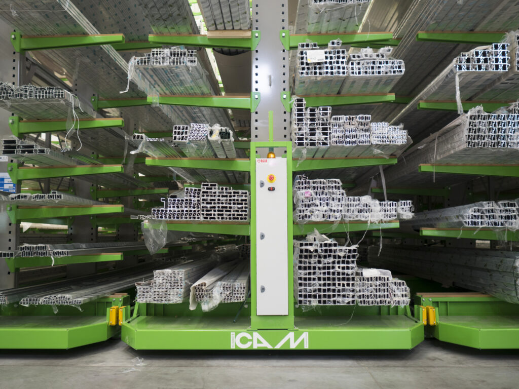 ICAM | Basi mobili COMPATTA Cargo per i profili di alluminio di ESEN FU