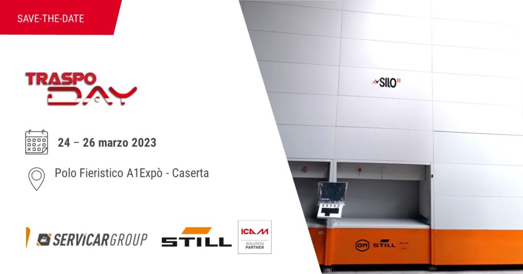 ICAM | Il magazzino verticale SILO² al Traspo Day 2023 con Servicar Group, Concessionaria STILL