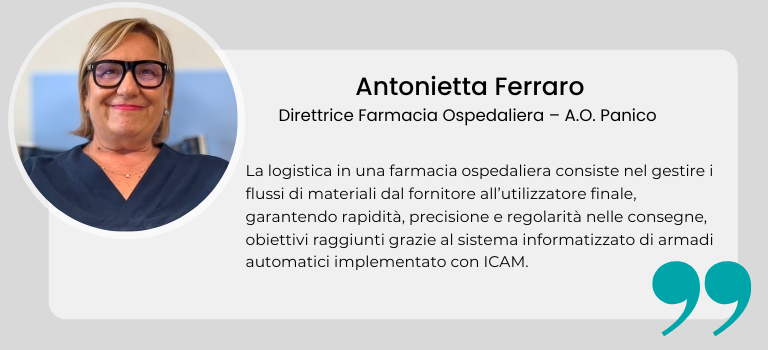 Magazzini verticali multi-piano per farmacia ospedaliera.