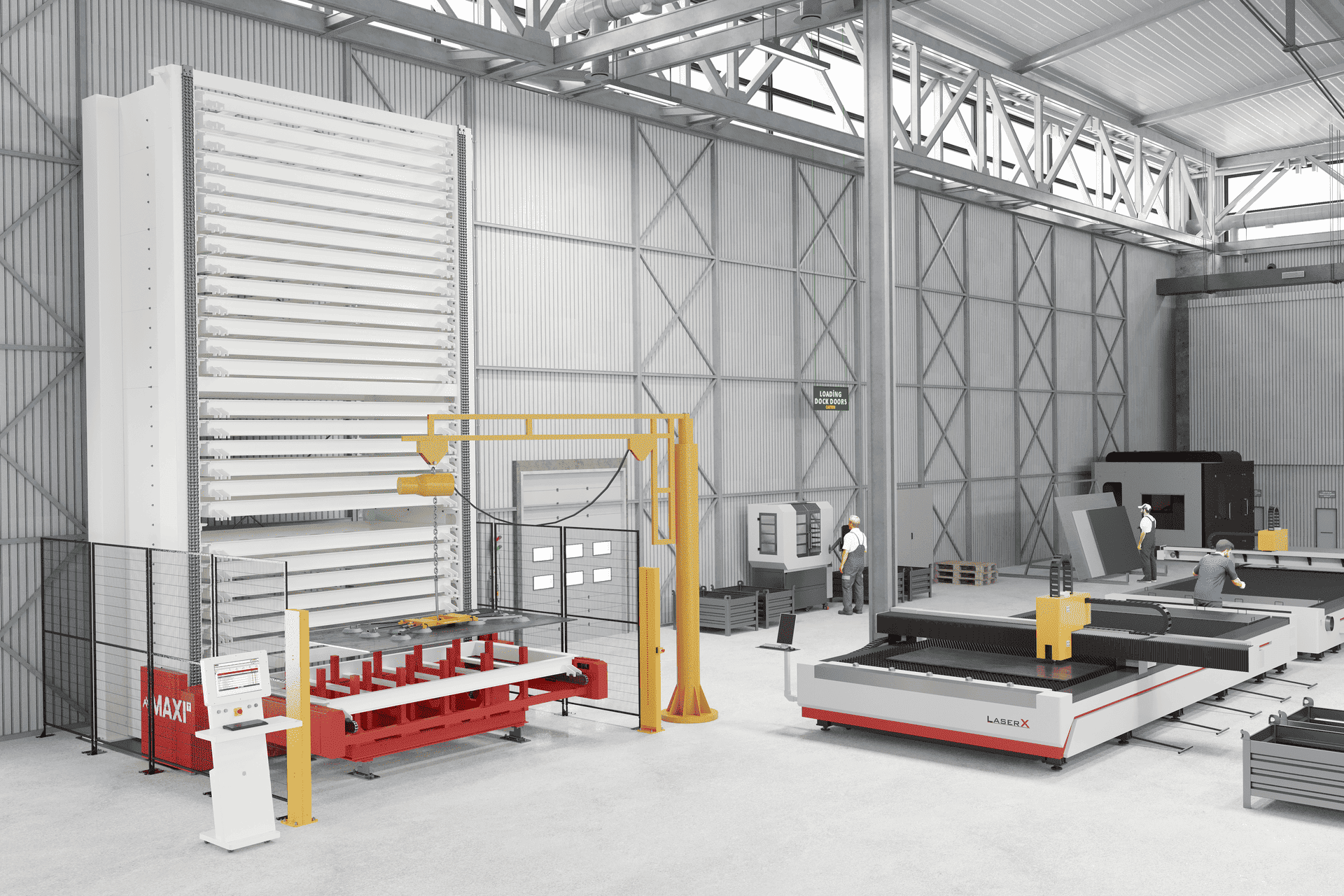 MAXI T, il magazzino automatico per lamiere e pannelli che si integra con i flussi produttivi industriali