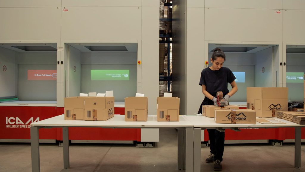 Color batch picking con IRIDE e bilanciamento automatico dei movimenti sui 2 magazzini