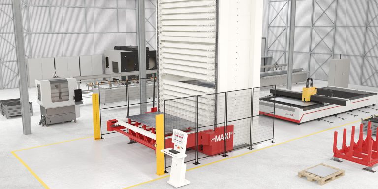 MAXI T, magazzino verticale per pannelli e lamiere
