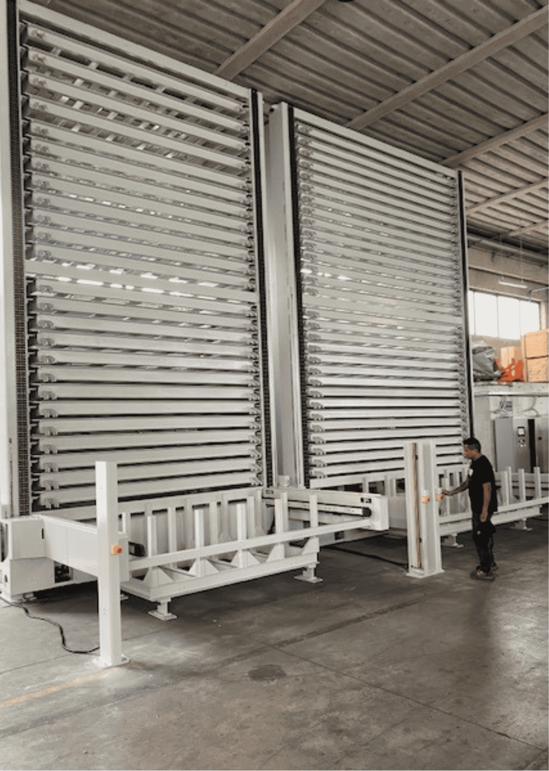 MAXI T, magazzino verticale per pannelli e lamiere